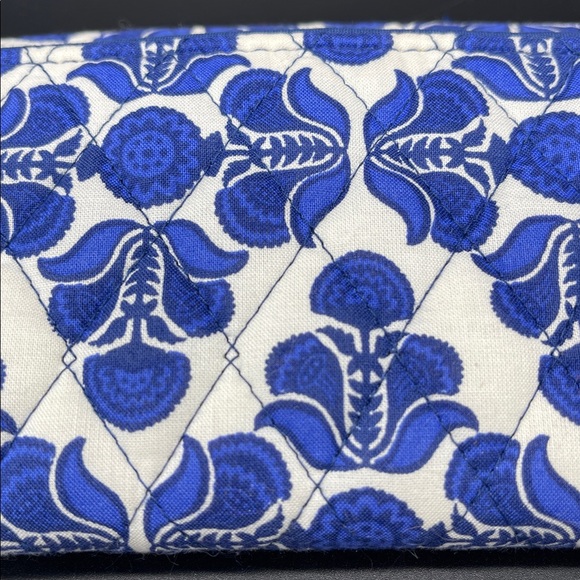 Vera Bradley Cobalt Tile Trifold Wallet - Picture 12 of 12